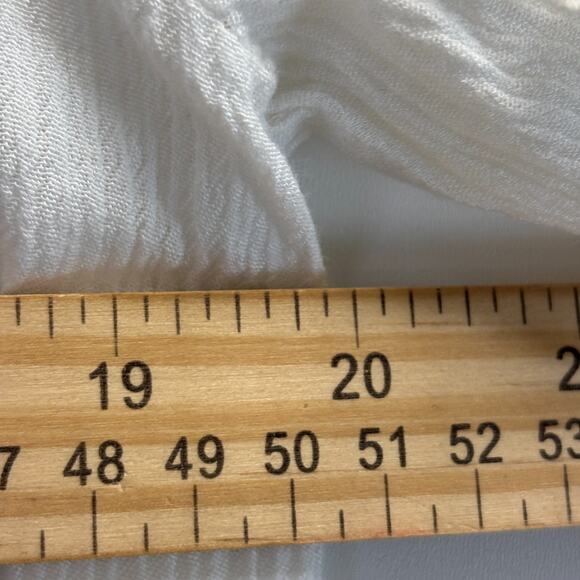 Sundance Women's Boho Chic Beach Peplum Gauze Ruffle Cold Shoulder Top Size M - Picture 3 of 7